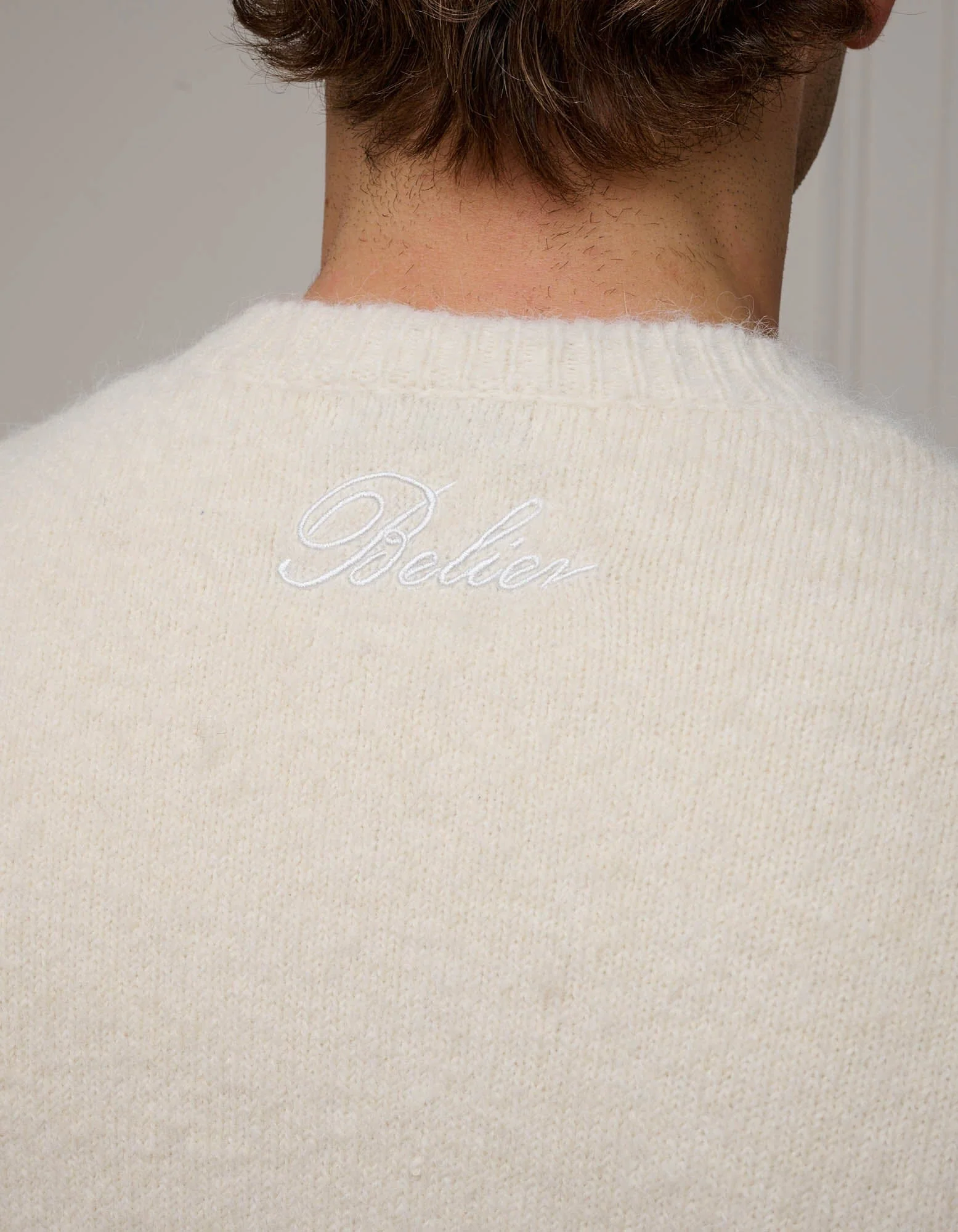 Off White Alpaca Knitted Jumper - Image 4