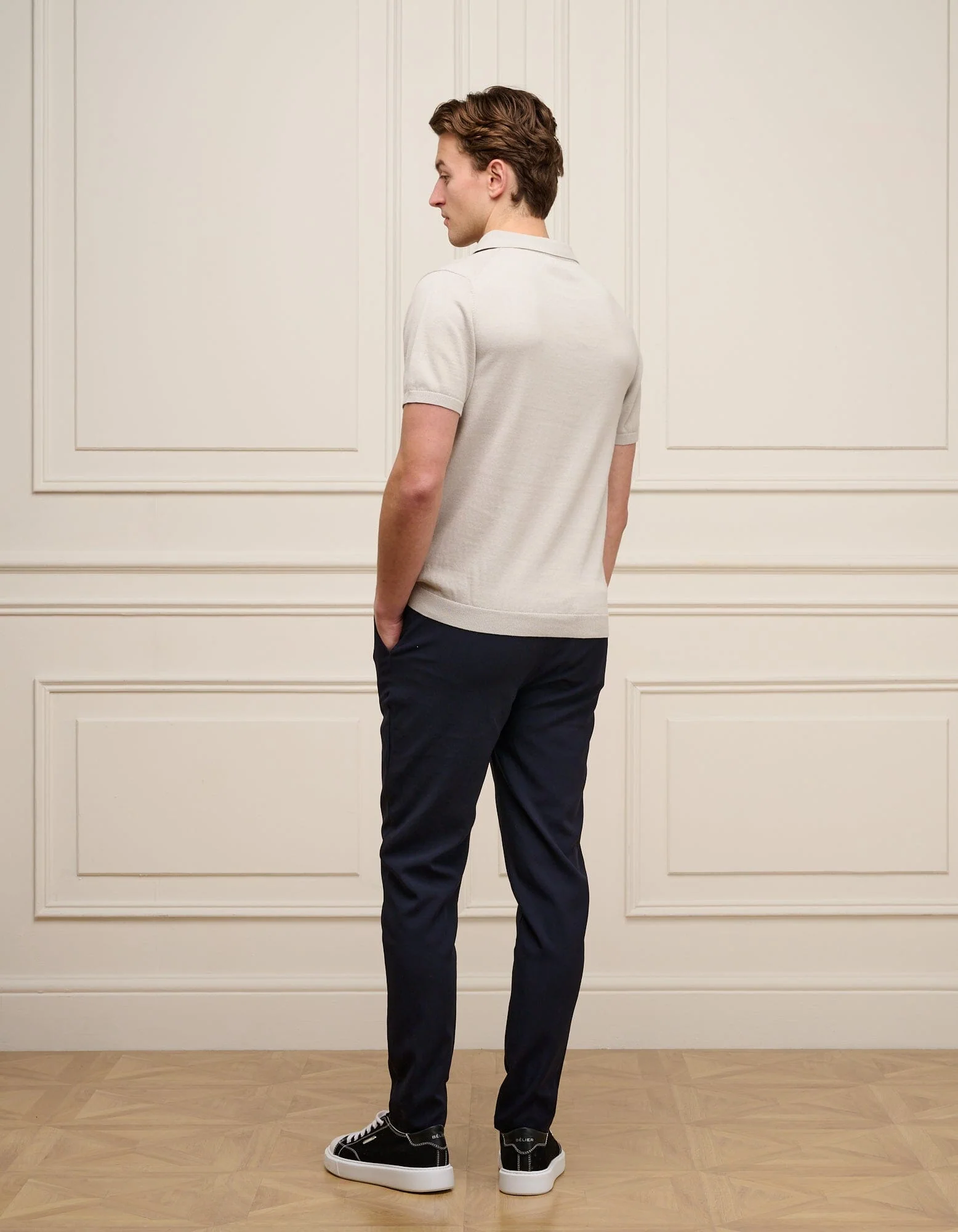 Pebble Cuban Collar Knit Polo - Image 3