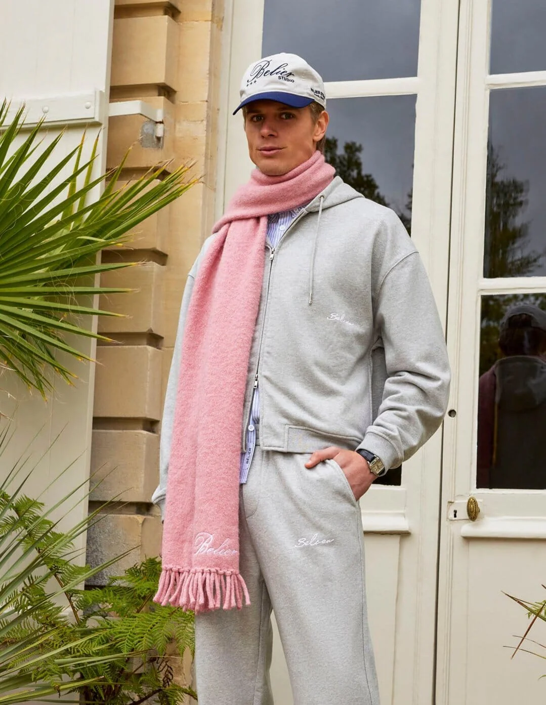 Pink Alpaca Knit Scarf - Image 3