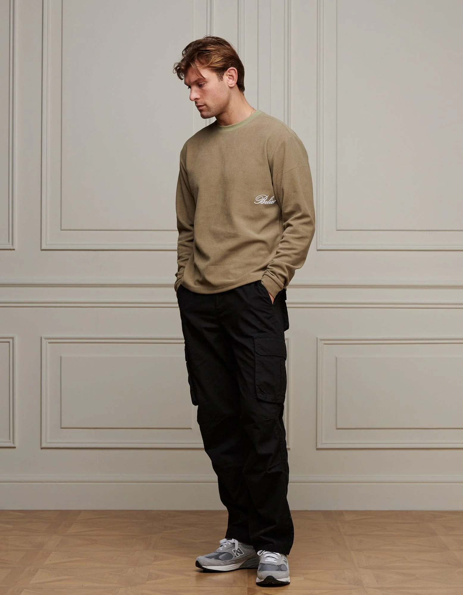 Sage L/S Waffle T-Shirt - Image 2