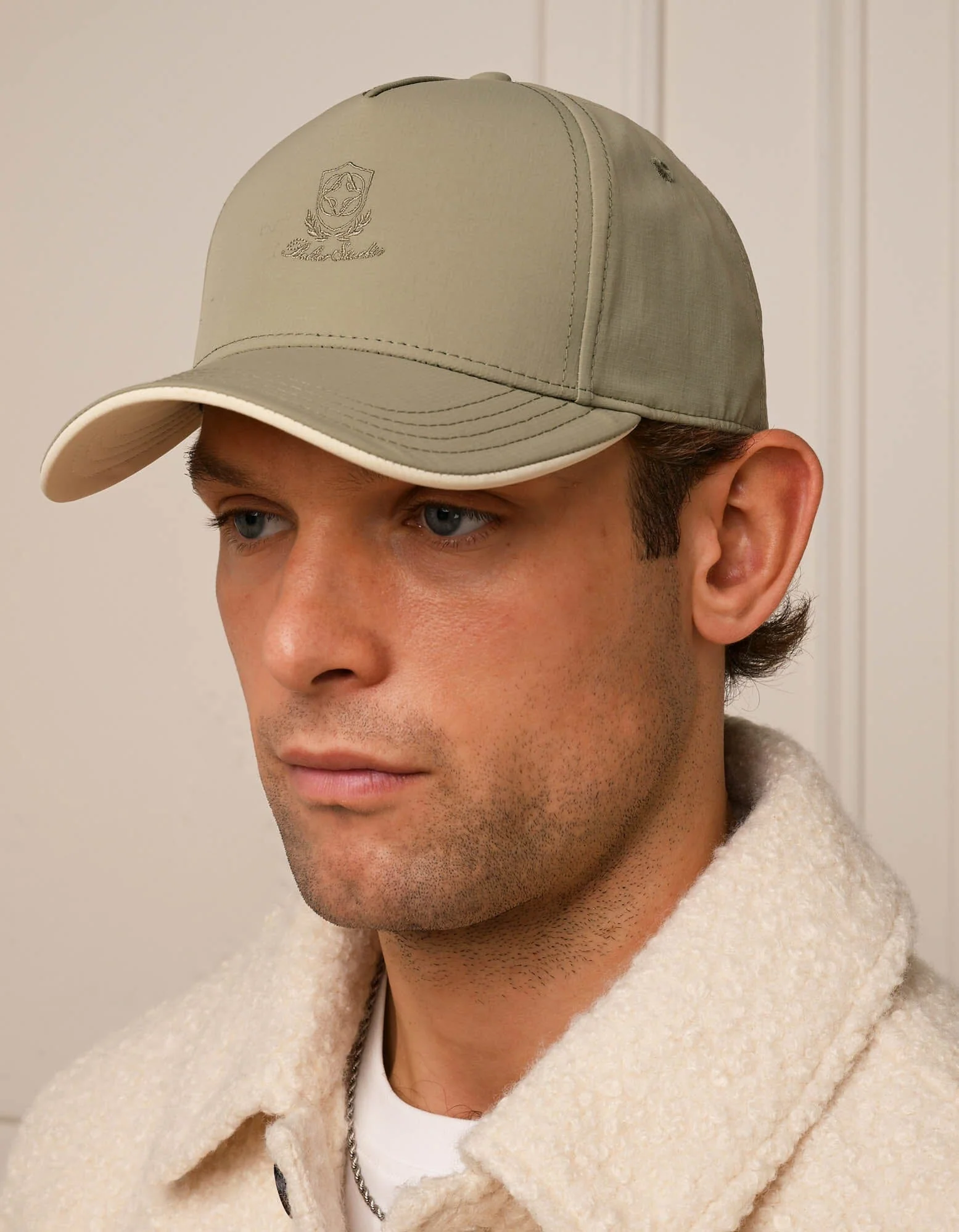 Taupe Crest Logo Cap - Image 3