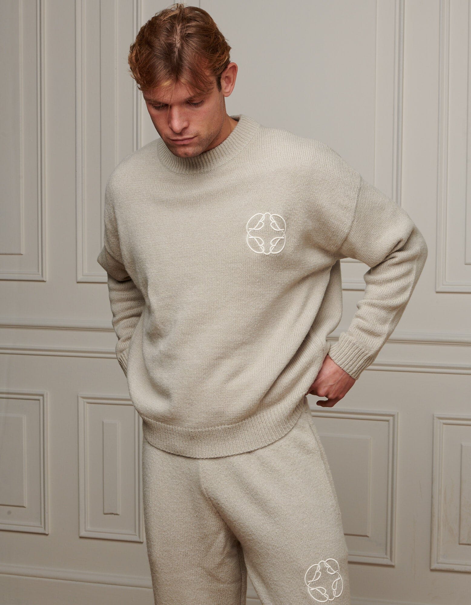 Taupe Mohair Knit Jumper - Image 3