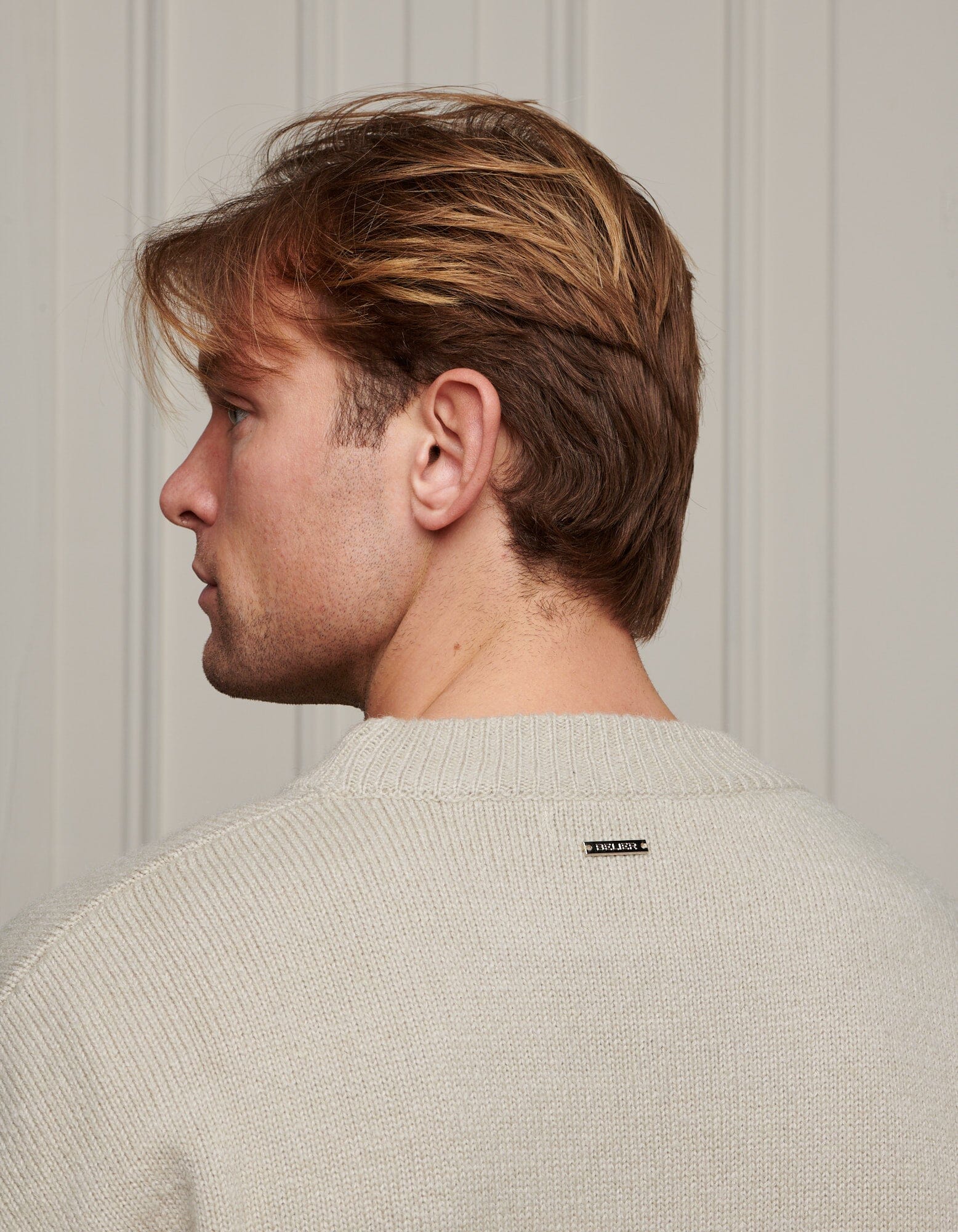 Taupe Mohair Knit Jumper - Image 6