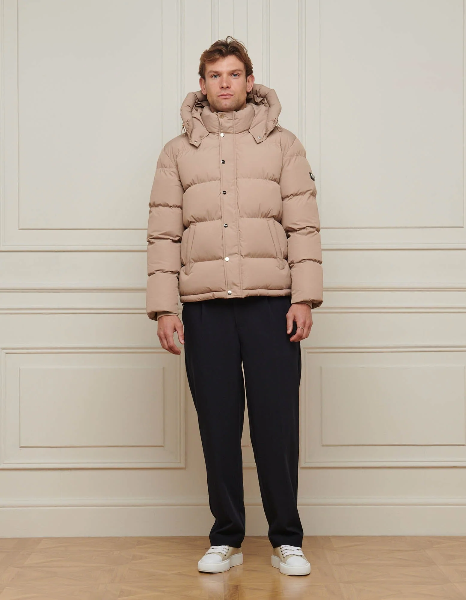 Taupe Puffer Jacket - Image 5