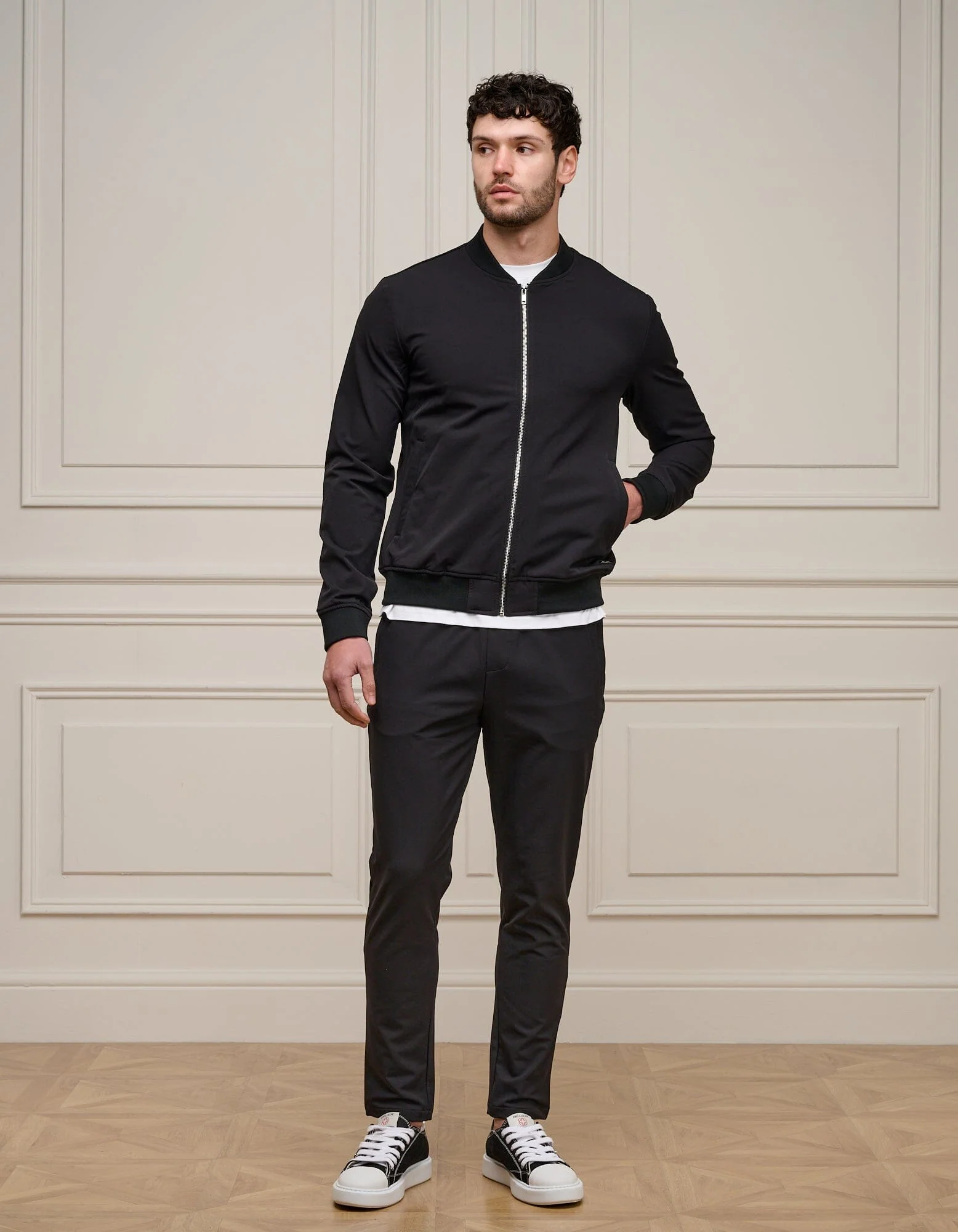 Traveller Bomber Jacket Black - Image 3