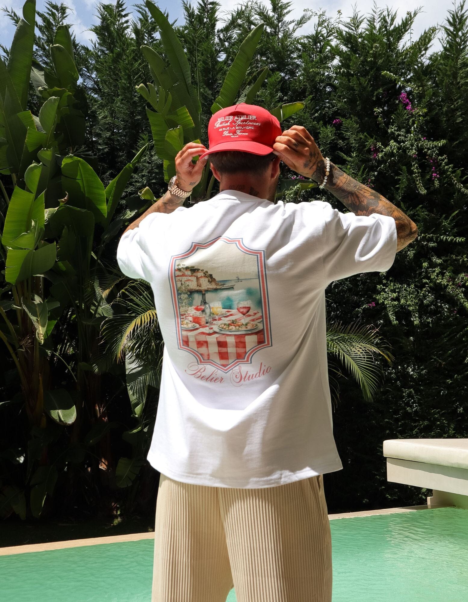 White Al Fresco Graphic T-Shirt