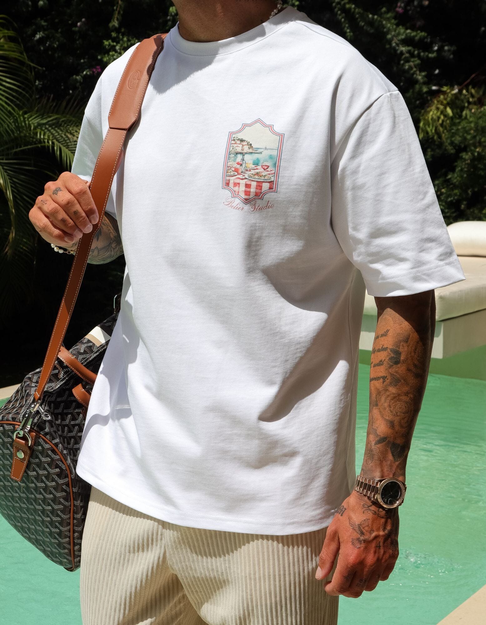 White Al Fresco Graphic T-Shirt - Image 2
