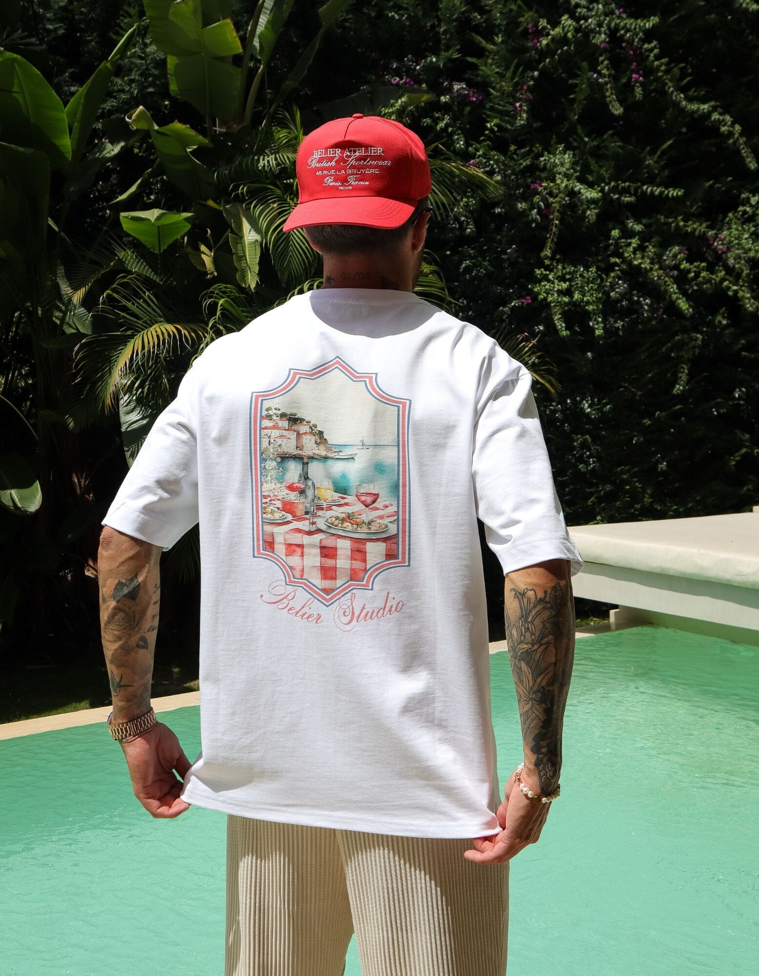 White Al Fresco Graphic T-Shirt - Image 3