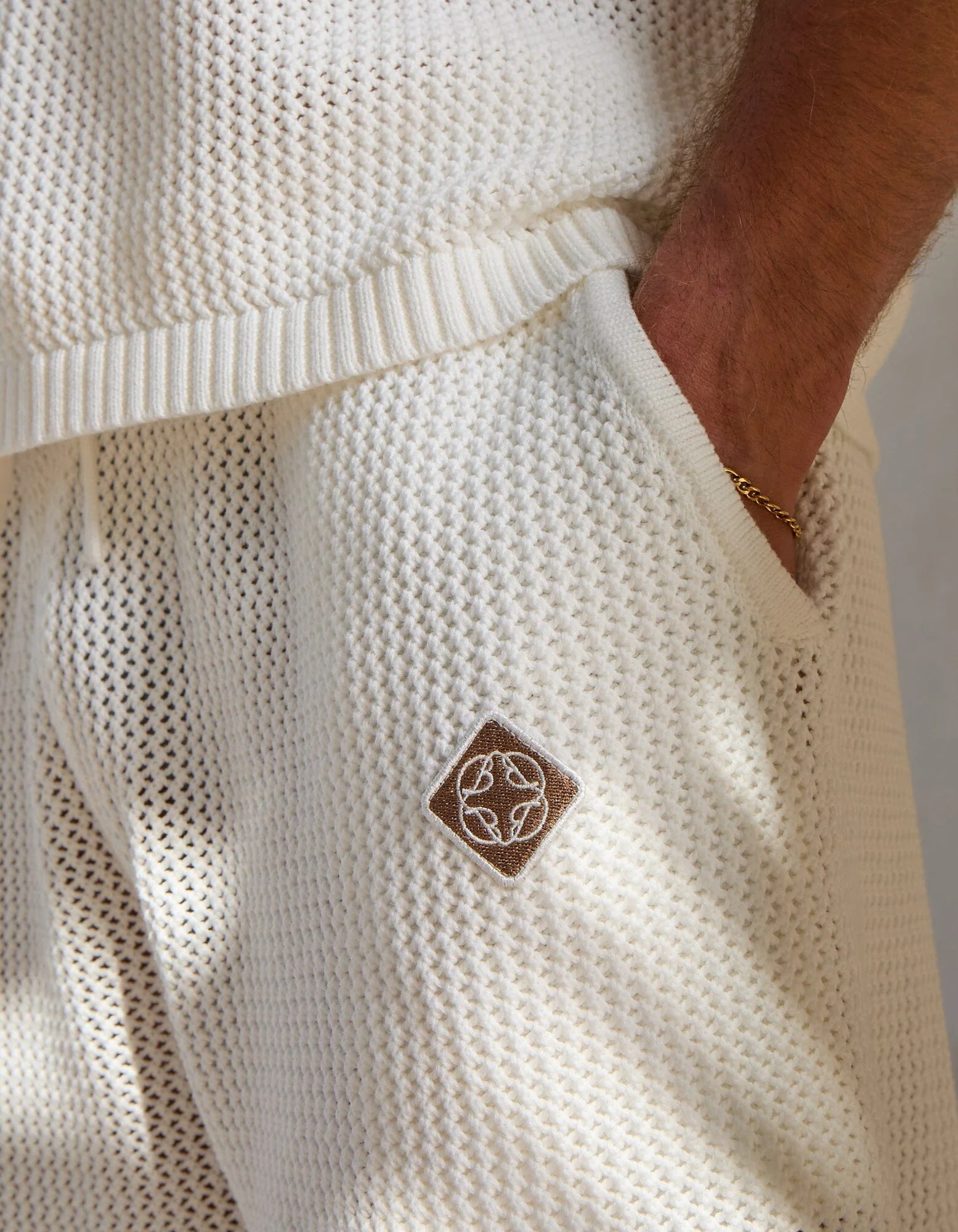 White Crochet Short - Image 5