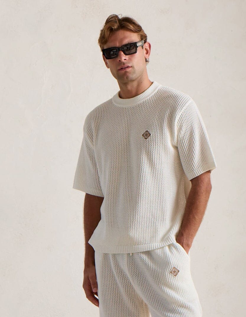 White Crochet T-Shirt - Image 5