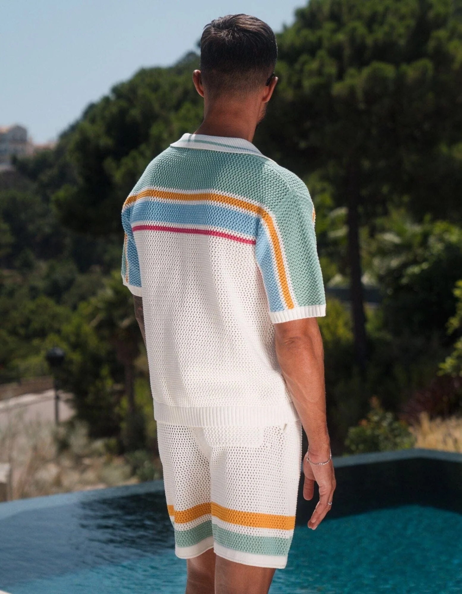 White Crochet Tennis Shirt - Image 3