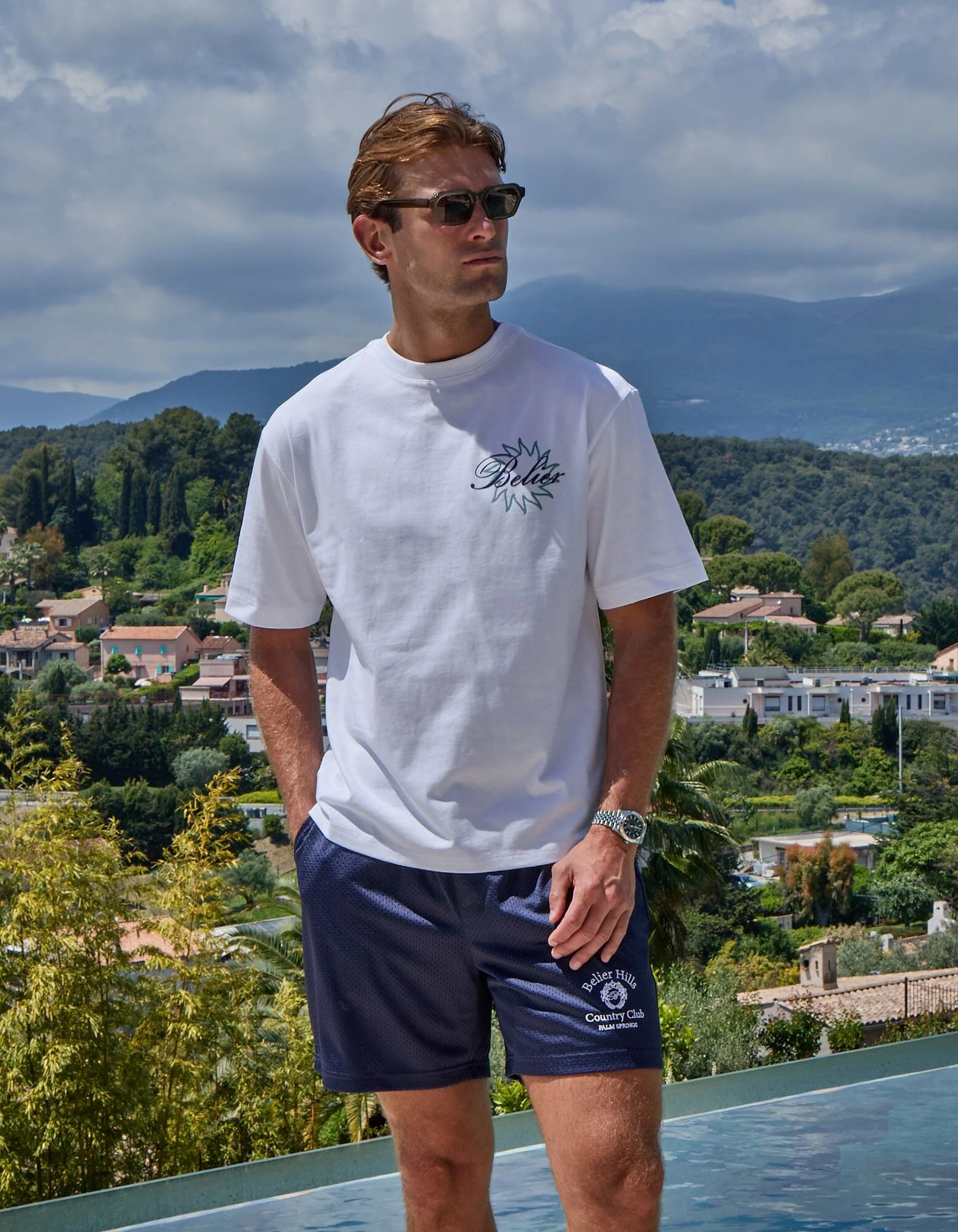 White Euro Summer Graphic T-Shirt - Image 5