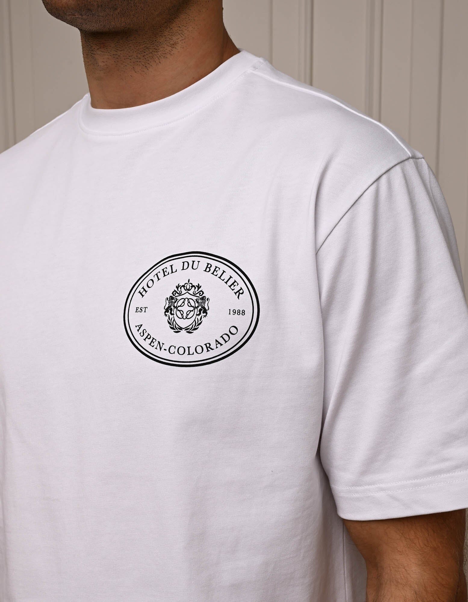 White Hotel Du Bélier T-Shirt - Image 3