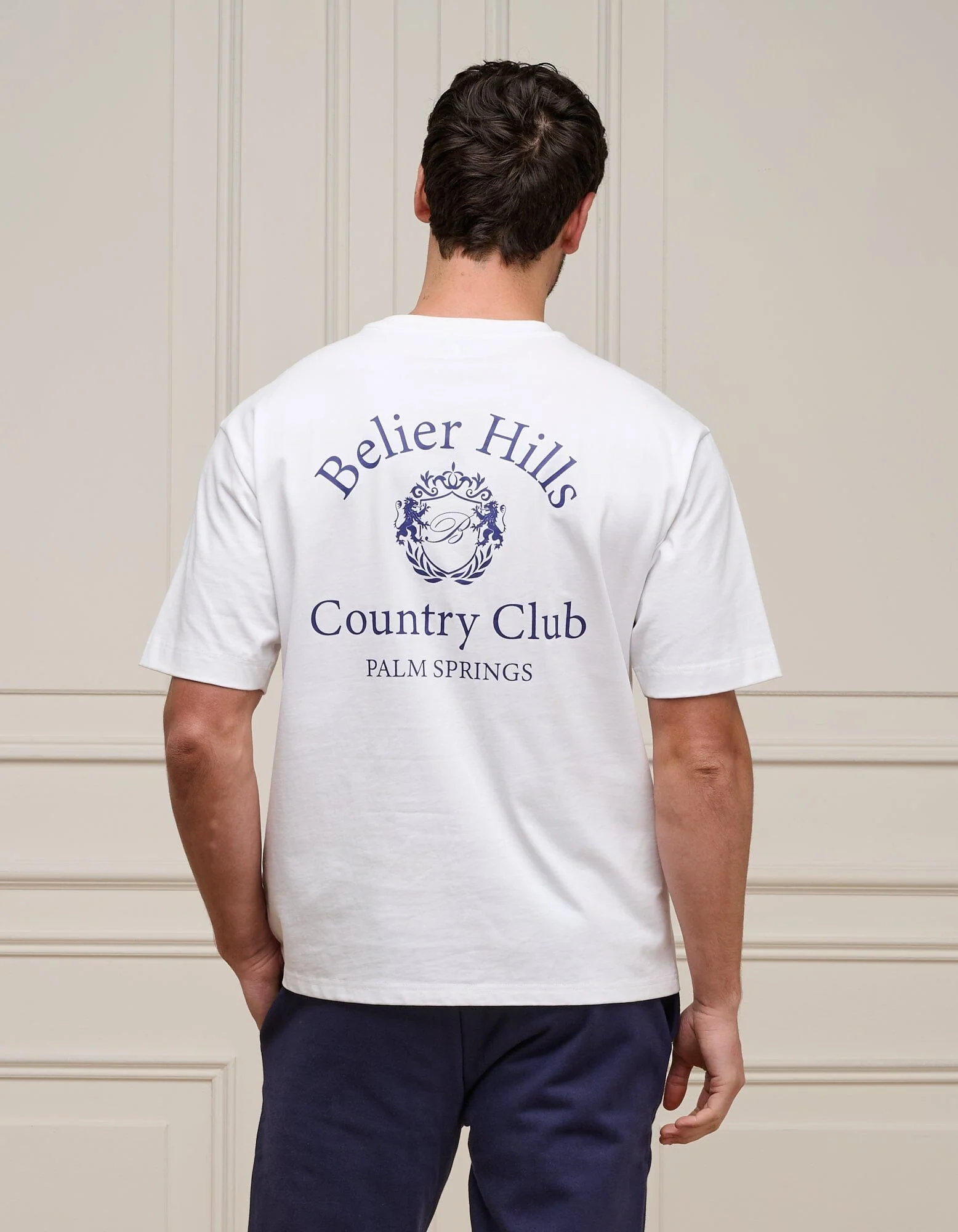 White/Navy Country Club T-Shirt