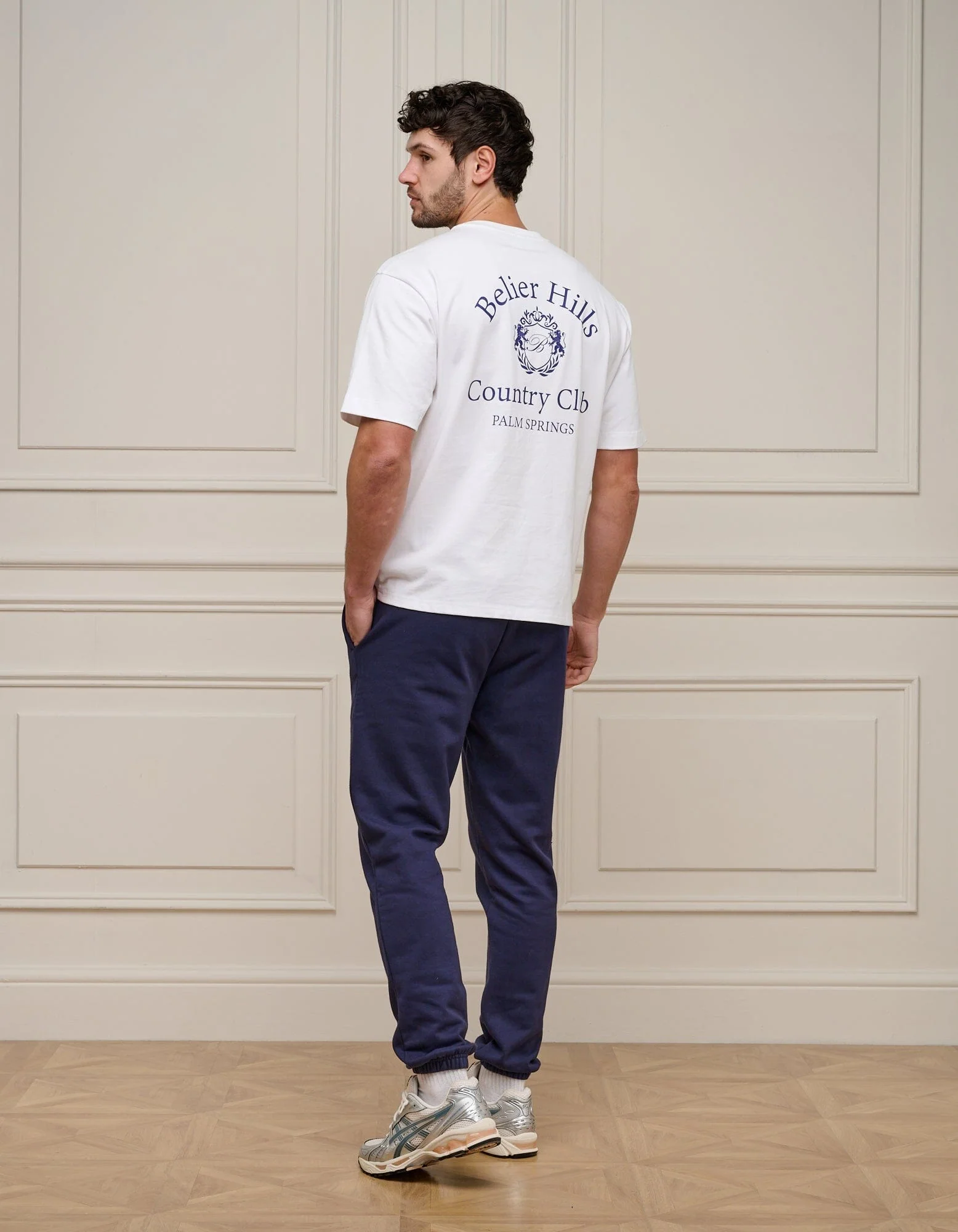 White/Navy Country Club T-Shirt - Image 3
