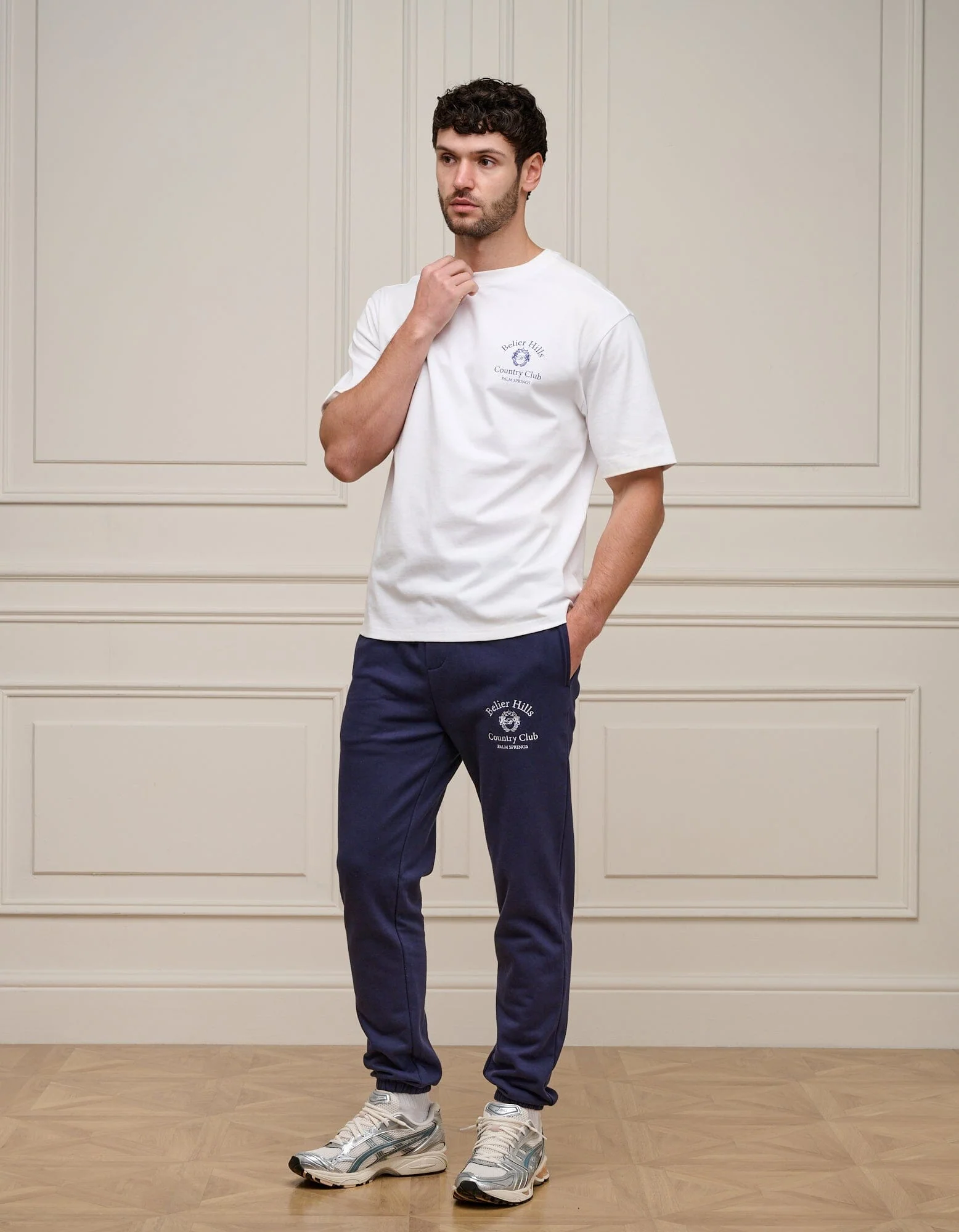 White/Navy Country Club T-Shirt - Image 5