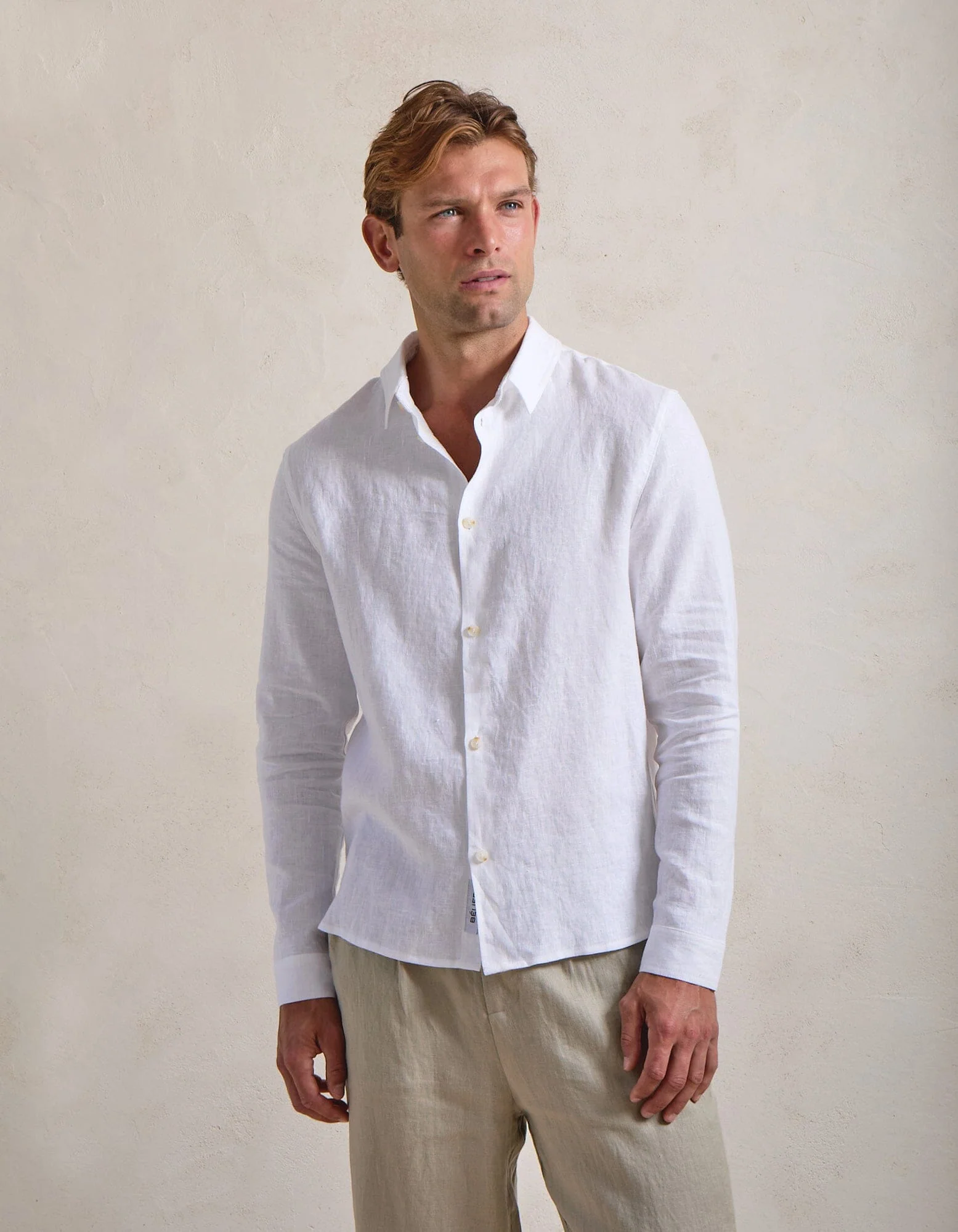 White Premium Linen Shirt - Image 3
