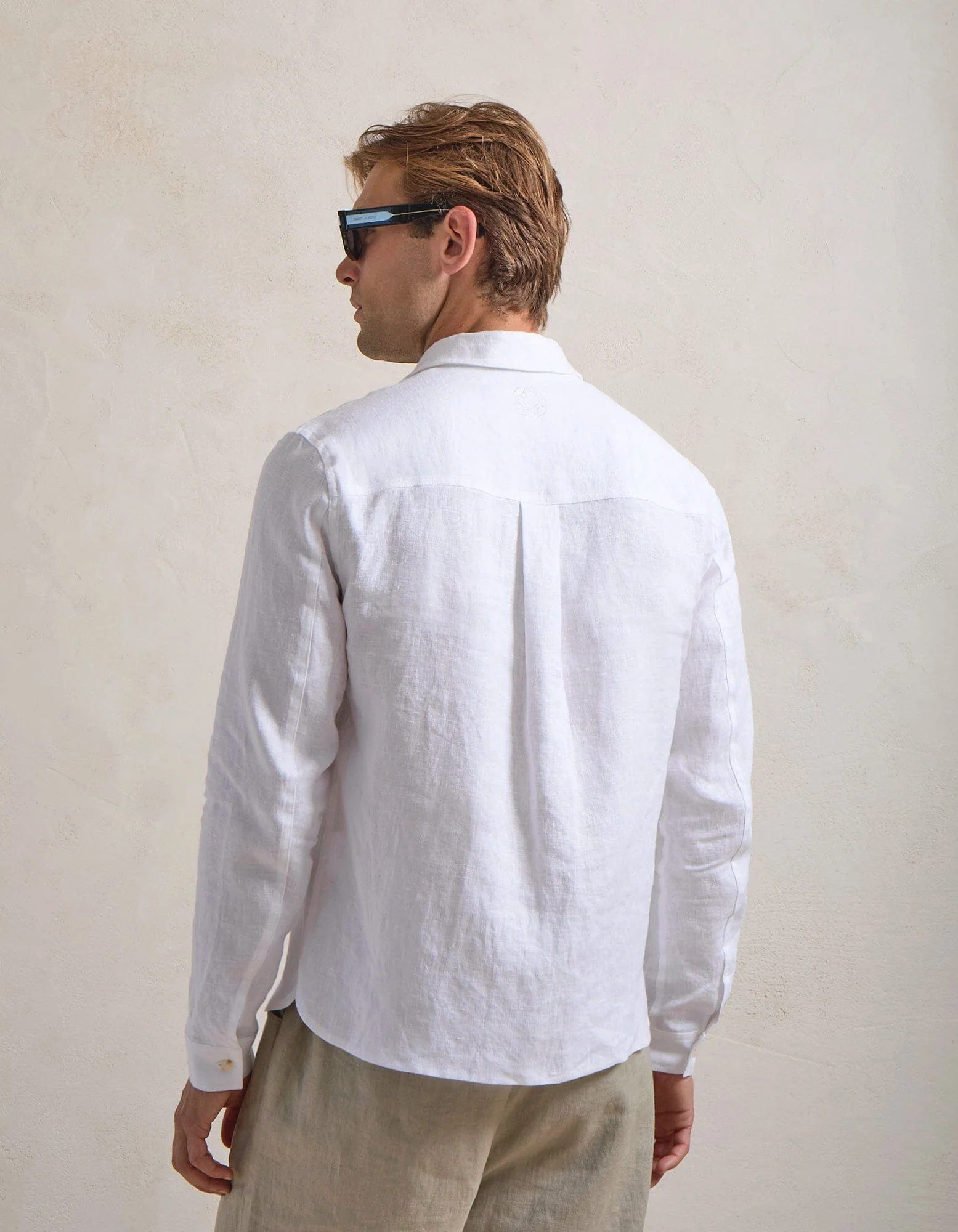 White Premium Linen Shirt - Image 7