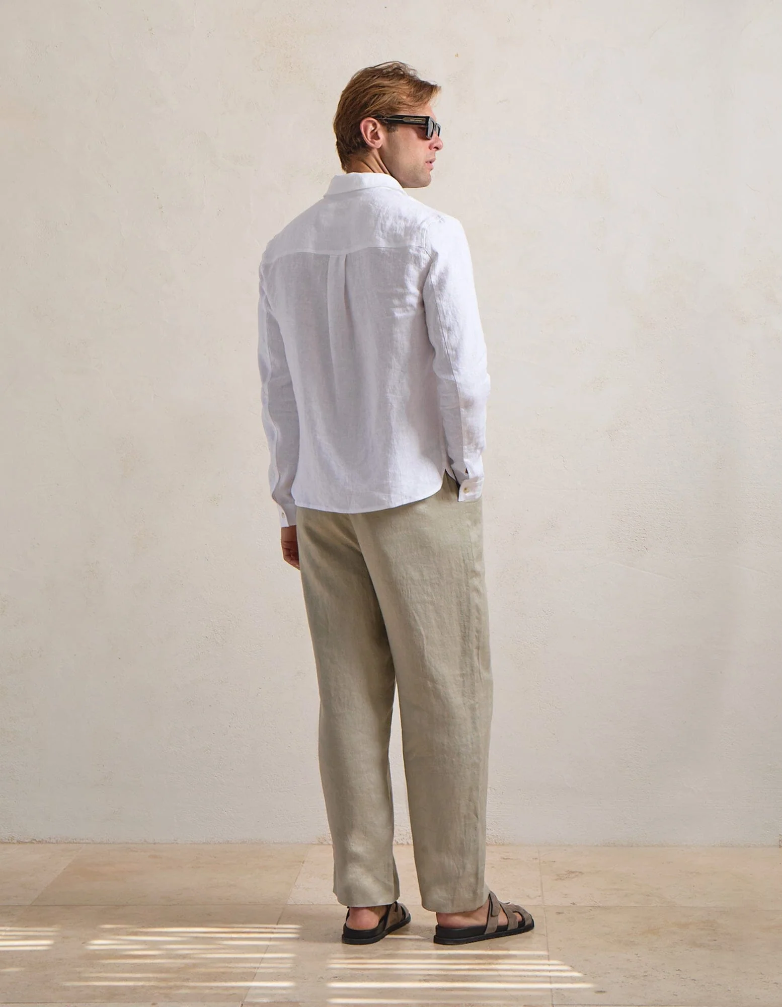 White Premium Linen Shirt - Image 8