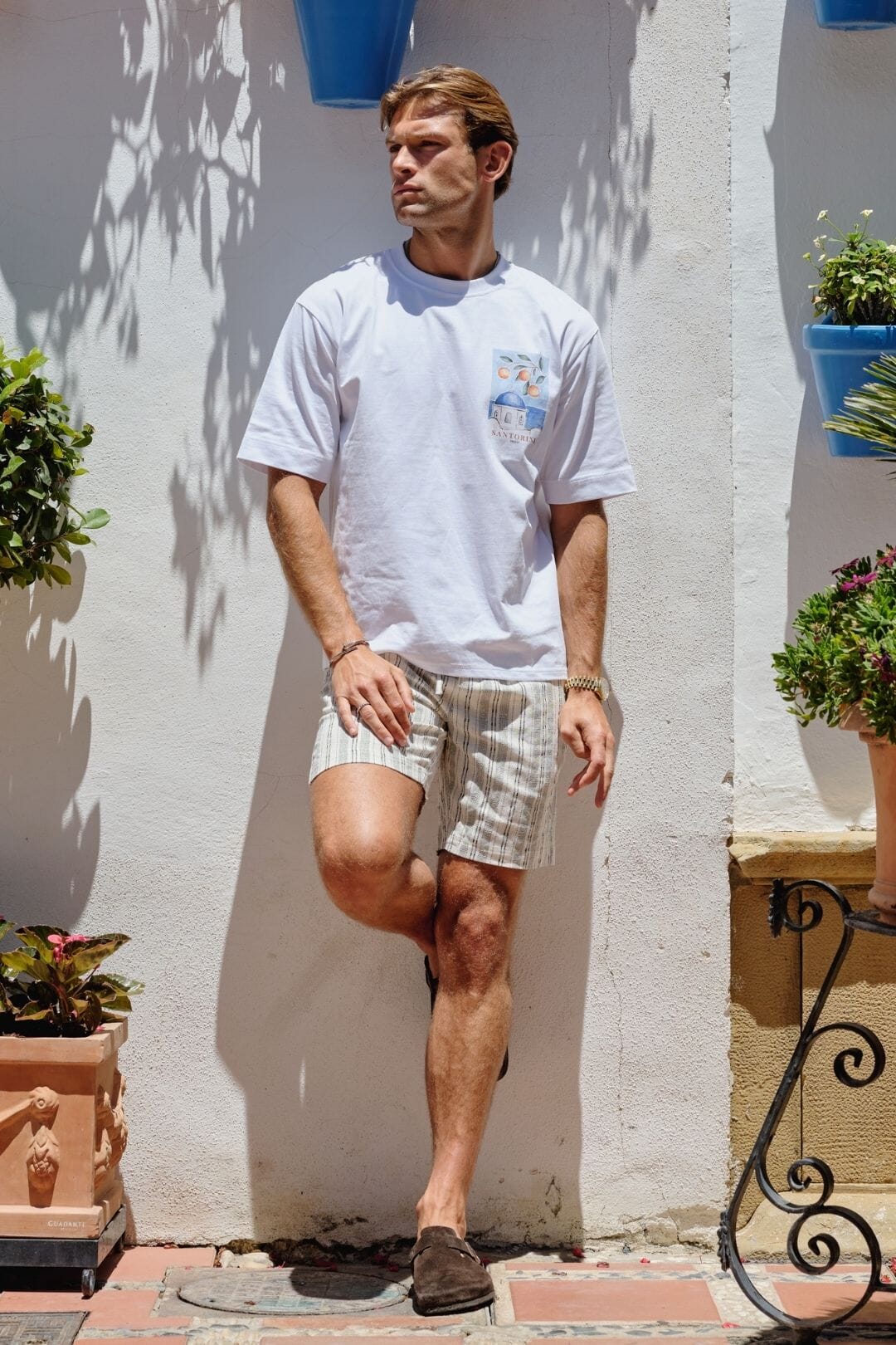White Santorini T-Shirt - Image 3