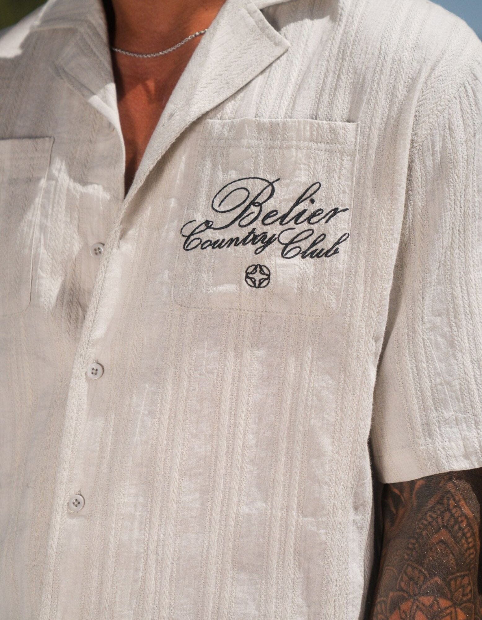 Stone Textured Club Shirt - Image 2